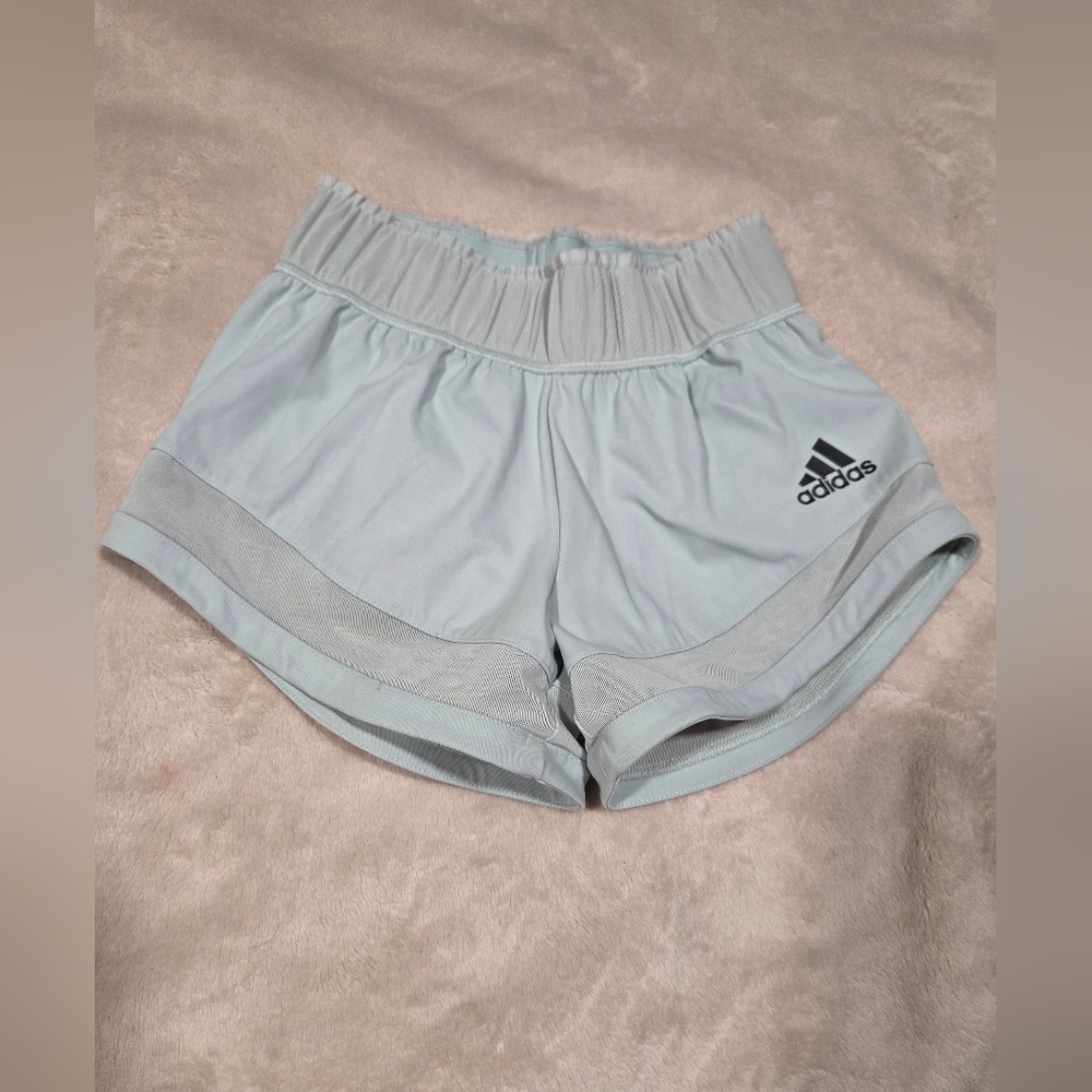 Adidas Athletic Light Gray Shorts 9-10 Girl